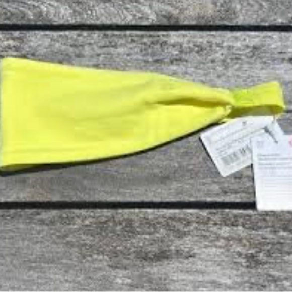 Lululemon Neon Yellow Headband - Picture 4 of 4